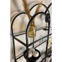 HANAH HOME Polica za knjige Twin Black Transparent - slika 3