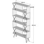 HANAH HOME Polica za knjige Extra Cream - slika 4