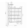 HANAH HOME Polica za knjige Manco Sandstone - slika 5