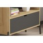 HANAH HOME Polica za knjige Numana Sapphire Oak Antracite - slika 4