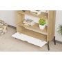 HANAH HOME Polica za knjige Numana Sapphire Oak White - slika 3