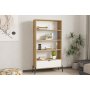 HANAH HOME Polica za knjige Numana Sapphire Oak White - slika 1