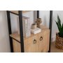 HANAH HOME Polica za knjige Milano Sapphire Black - slika 4