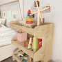 HANAH HOME Polica za knjige Fesa Oak - slika 3