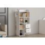 HANAH HOME Polica za knjige Star White - slika 2