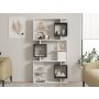HANAH HOME Polica za knjige Icardi White Anthracite - slika 2