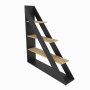 HANAH HOME Polica za knjige Pisagor Black Oak - slika 4