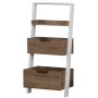 HANAH HOME Polica za knjige Low Dark Oak - slika 3