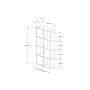 HANAH HOME Polica za knjige Ena Sapphire Anthracite - slika 4
