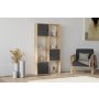 HANAH HOME Polica za knjige Ena Sapphire Anthracite - slika 1
