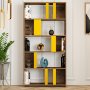 HANAH HOME Polica za knjige Lima Walnut Yellow - slika 2