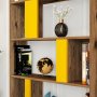 HANAH HOME Polica za knjige Lima Walnut Yellow - slika 3