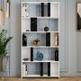 HANAH HOME Polica za knjige Lima White Black Marble - slika 2