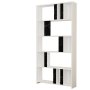 HANAH HOME Polica za knjige Lima White Black Marble - slika 4
