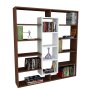 HANAH HOME Polica za knjige Ample Wenge White - slika 2