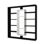 HANAH HOME Polica za knjige Ample Black White - slika 5
