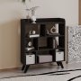 HANAH HOME Polica za knjige Florida Anthracite - slika 3