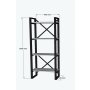 HANAH HOME Polica za knjige Alaro - Modern - slika 4