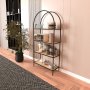 HANAH HOME Polica za knjige Mona 80 Black Atlantic Pine - slika 2
