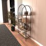 HANAH HOME Polica za knjige Mona 80 Black Atlantic Pine - slika 4