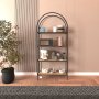 HANAH HOME Polica za knjige Mona 80 Black Atlantic Pine - slika 5