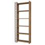 HANAH HOME Polica za knjige City Walnut White - slika 3