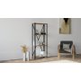HANAH HOME Polica za knjige London Walnut v2 - slika 1