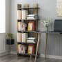 HANAH HOME Polica za knjige Elas Anthracite - slika 3
