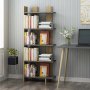 HANAH HOME Polica za knjige Elas Anthracite - slika 1