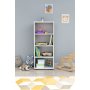 HANAH HOME Polica za knjige Glass White - slika 2