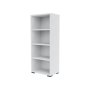 HANAH HOME Polica za knjige Glass White - slika 3
