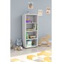 HANAH HOME Polica za knjige Glass White - slika 1