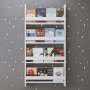 HANAH HOME Polica za knjige Artemis 4 White - slika 2