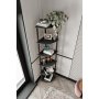 HANAH HOME Polica za knjige Bookcase 6 Corner Black - slika 2