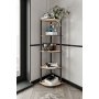 HANAH HOME Polica za knjige Bookcase 5 Corner Oak - slika 2