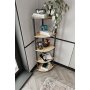 HANAH HOME Polica za knjige Bookcase 5 Corner Oak - slika 1