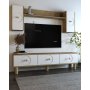 HANAH HOME TV polica Deren Bohem Sapphıre Oak White - slika 2