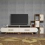 HANAH HOME TV polica Flora S Walnut Cream - slika 3