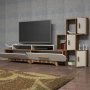 HANAH HOME TV polica Flora S Walnut Cream - slika 4