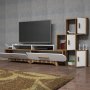 HANAH HOME TV polica Flora S Walnut White - slika 4