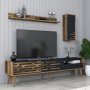 HANAH HOME TV polica Valensiya - Walnut Anthracite - slika 3