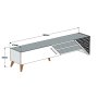 HANAH HOME TV polica Beril 2 Cream - slika 4