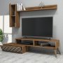 HANAH HOME TV polica Planet Walnut Cream - slika 2
