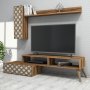 HANAH HOME TV polica Planet Walnut Cream - slika 1