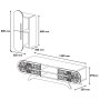 HANAH HOME TV polica Defne - Walnut Cream - slika 4