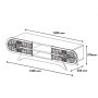 HANAH HOME TV polica Defne - Walnut White - slika 4