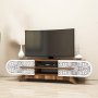 HANAH HOME TV polica Defne - Walnut White - slika 1