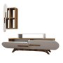 HANAH HOME TV polica Rose S Walnut White - slika 4