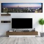 HANAH HOME TV polica Lusi White Walnut - slika 1