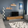 HANAH HOME TV polica Lusi White Teak - slika 4